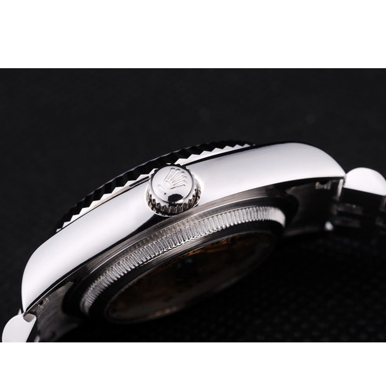 Aaa replica watch Bezel Silver Ribbed Datejust Dial 7457 Rolex 0725